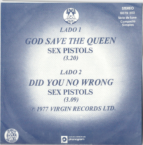 Sex Pistols -  God Save The Queen Counterfeit Brazil / Japan hybrid